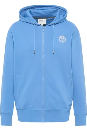 Carlo Colucci Sweathshirts & Hoodies, Herre, Blå, M, Komfort Sweatjakke
