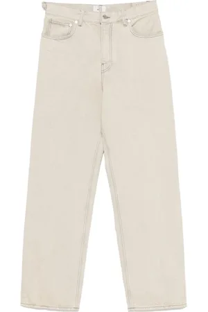 haikure Jeans, Herre, Grå, W33, Grå Knappelukning Jeans Klassiske Lommer
