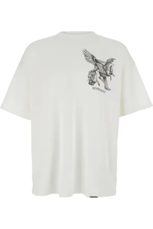 Represent Top, Herre, Hvid, S, Bomuld, Graphic Print T-Shirt