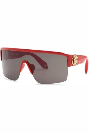 Roberto Cavalli Tilbehør, unisex, Rød, ONE SIZE, Røde Fuxia Smoke Solbriller