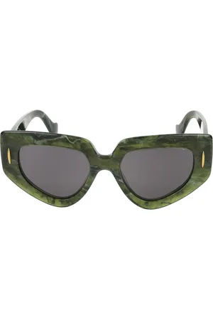 Loewe Tilbehør, unisex, Grøn, 51 MM, Uld, Stilfulde solbriller Lw40155I