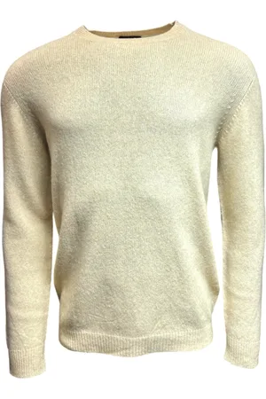 Roberto Collina Strik, Herre, , 2XL, Uld, Merino Baby Camel Rund Hals Sweater