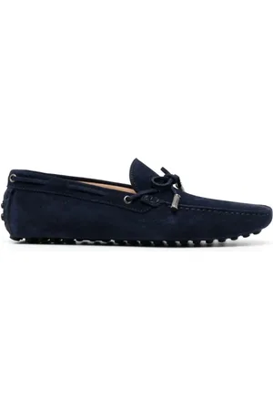 Roberto Cavalli Sko, Herre, Blå, 46 EU, Blå Ruskind Loafers