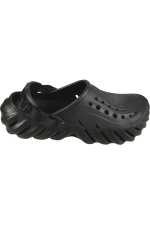 Crocs Sko, Herre, Sort, 43 EU, Sorte Sandaler til Sommer Outfits