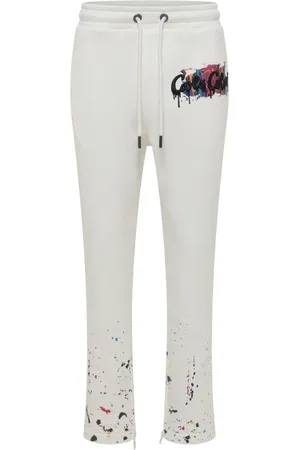 Carlo Colucci Bukser, Herre, Hvid, 2XL, Uld, Stilfulde Sweatpants til Mænd