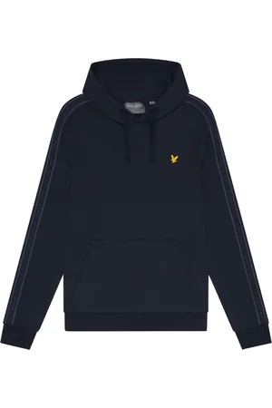 Lyle & Scott Sweathshirts & Hoodies, Herre, Blå, L, Mid Layers Tape Hoodie