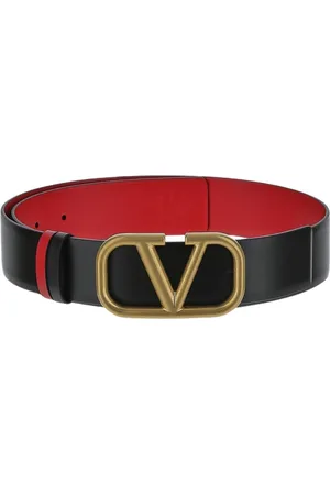 VALENTINO GARAVANI Tilbehør, Dame, Sort, 85 CM, Læder, Sort Læder Logo Bælte