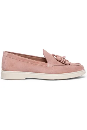 santoni Sko, Dame, Lyserød, 37 1/2 EU, Læder, Loafers med kvastdetaljer