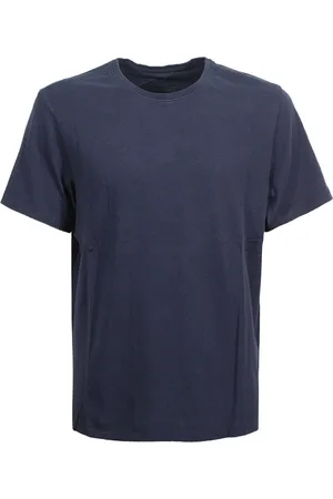 ECOALF Top, Herre, Blå, XL, Bomuld, Blå Crew-neck T-shirt med Logo