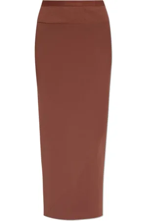 Rick Owens Nederdel, Dame, Brun, S, Skirt Calf Bias