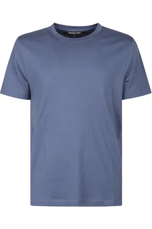 Michael Kors Top, Herre, Blå, XL, Uld, Stilfuldt T-shirt til Mænd og Kvinder