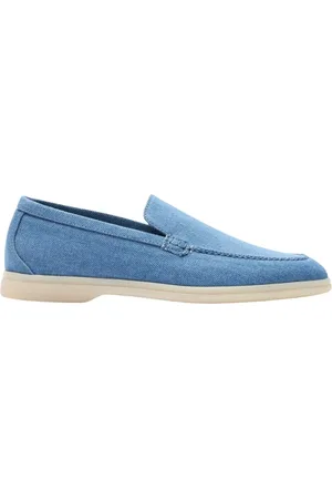 Scarosso Sko, Dame, Blå, 40 EU, Denim, Ludovica Lyseblå Denim Loafers