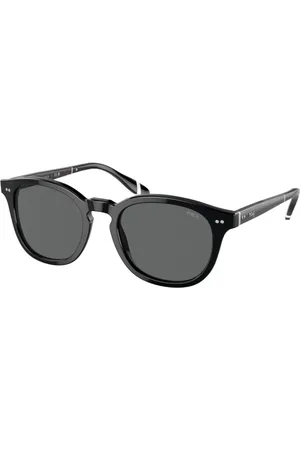 Ralph Lauren Tilbehør, Herre, Sort, 52 MM, Klassiske sorte solbriller