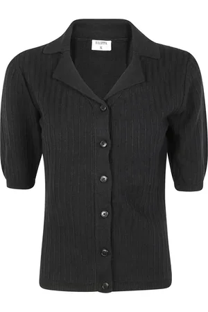 Filippa K Strik, Dame, Sort, M, Krave Cardigan Kortærmet Sweater