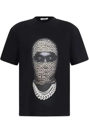 Ih Nom Uh Nit Top, Herre, Sort, 2XL, Bomuld, Leopard Mask Grafisk Bomuld T-Shirt
