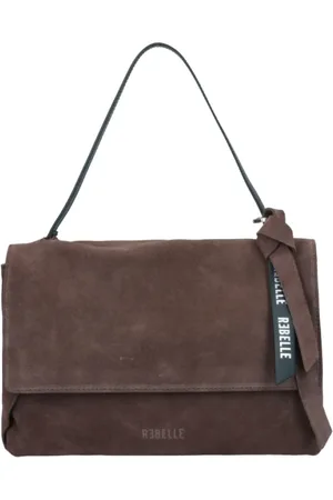 Rebelle Taske, Dame, Brun, ONE SIZE, Uld, Skuldertaske i ruskind