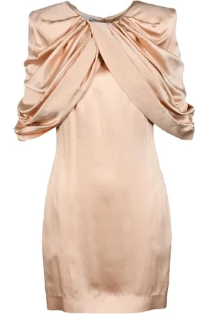 Stella McCartney Kjole, Dame, , XS, Kort Cape Kjole med Lynlås Lukning
