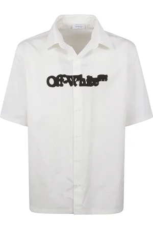 OFF-WHITE Skjorte, Herre, Hvid, S, Pile Spray Bowling Skjorter og Polos