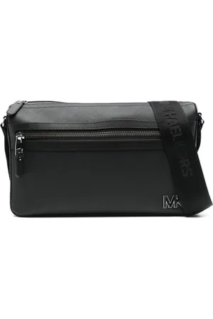 Michael Kors Taske, Herre, Sort, ONE SIZE, Uld, Sort Skuldertaske med Frontlomme
