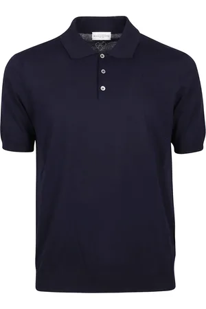 BALLANTYNE Top, Herre, Blå, XL, Bomuld, Navy Polo Shirt