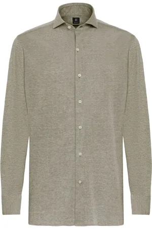 Boggi Milano Skjorte, Herre, , XL, Piquet Åben Krave Polo Skjorte Regular Fit
