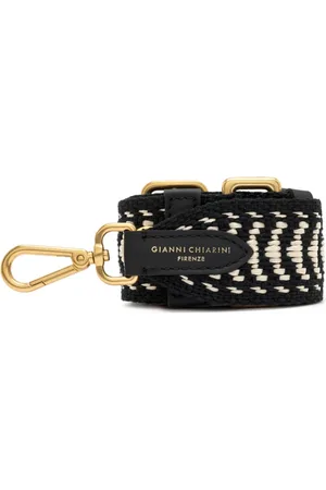 Gianni chiarini Taske, Dame, Sort, ONE SIZE, Uld, Raffia Etnisk Skulderrem