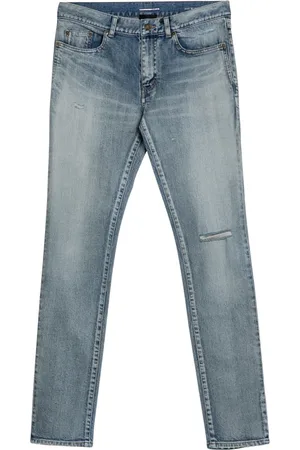 Saint Laurent Jeans, Herre, Blå, W30, Uld, Skinny Jeans for et stilfuldt look