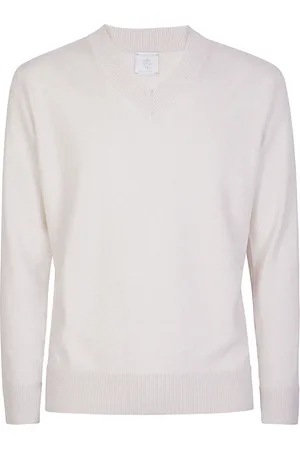 ELEVENTY Strik, Herre, , M, Cashmere, V-hals Cashmere Sweater