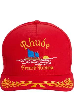 Rhude Tilbehør, unisex, Rød, ONE SIZE, Nautisk Sejlerhat