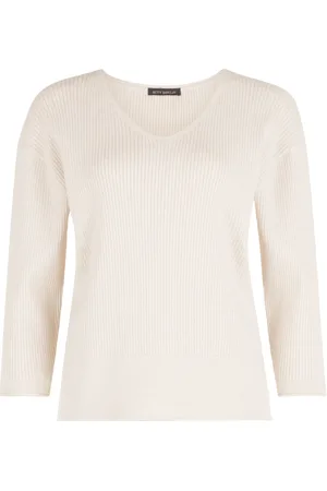 Betty Barclay Strik, Dame, , S, Uld, V-hals Finstrikket Sweater