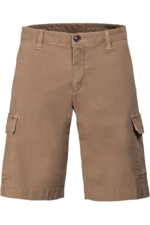MOORER Shorts, Herre, , S, Bomuld, Silke Cargo Bermuda Shorts