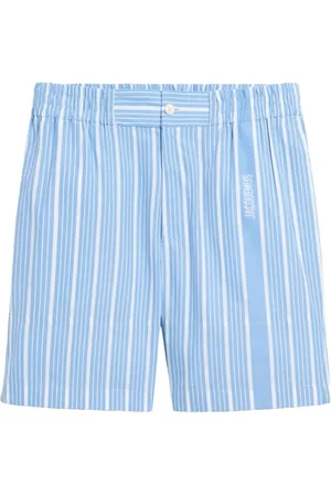 Jacquemus Shorts, Herre, Blå, M, Aloe Shorts i Trendy Stil