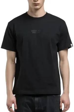 Replay Top, Herre, Sort, M, Bomuld, Bomulds T-shirt