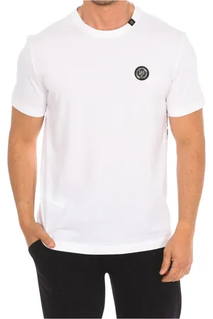 Philipp Plein Top, Herre, Hvid, XL, Bomuld, Kortærmet T-shirt