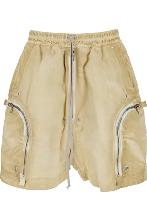 Rick Owens Shorts, Herre, , L, Bomuld, Bauhaus Pergament Shorts