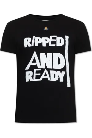 Vivienne Westwood Top, Herre, Sort, L, Bomuld, T-shirt med logo