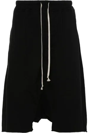 Rick Owens Shorts, Herre, Sort, L, Bomuld, Drawstring Pods Shorts