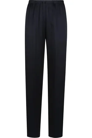 FORTE FORTE Bukser, Dame, Blå, 2XS, Satin, Satin Straight Bukser
