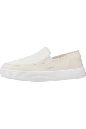 Hey dude Sko, Herre, Hvid, 43 EU, Uld, Loafers