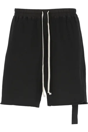 Rick Owens Shorts, Herre, Sort, XL, Bomuld, Bomuld Bermuda Shorts