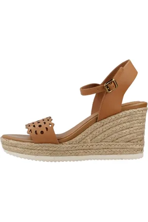Geox Sko, Dame, Brun, 38 EU, Uld, Stilfulde Wedges til Kvinder