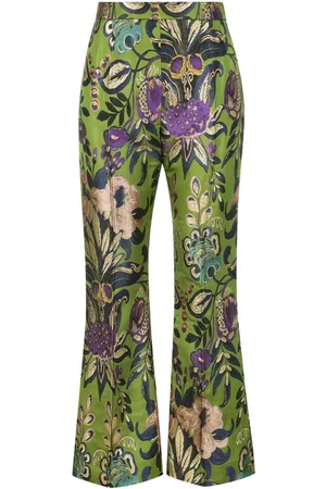 VALENTINO GARAVANI Bukser, Dame, Grøn, M, Uld, Stilfulde Bukser til Moderne Fashionistas