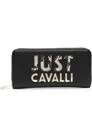 Roberto Cavalli Tilbehør, Dame, Sort, ONE SIZE, Sorte Punge Portafogli