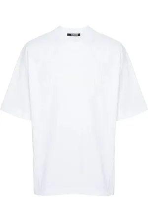 Jacquemus Top, Herre, Hvid, XL, Typografisk T-shirt