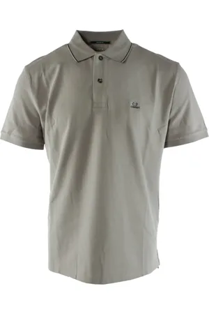C.P. Company Top, Herre, Grå, S, Bomuld, Stretch Piquet Polo Grå Herre