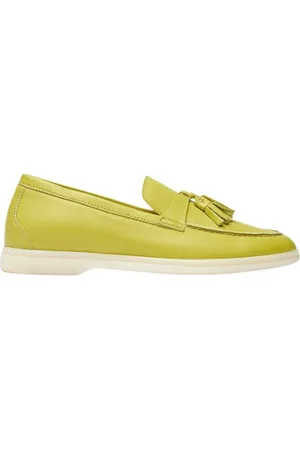 Scarosso Sko, Dame, Grøn, 37 1/2 EU, Uld, Leandra Tassel Loafer