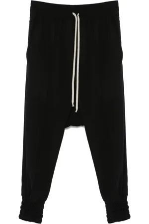 Rick Owens Bukser, Herre, Sort, XL, Drawstring Cuffed Bukser