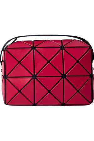 Issey Miyake Taske, Dame, Rød, ONE SIZE, Uld, Skulder taske med trekantede fliser