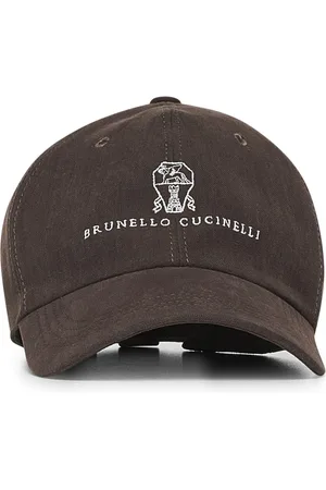 Brunello Cucinelli Tilbehør, Herre, Brun, M, Uld, Mørkebrune Stilfulde Hatte
