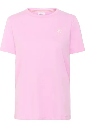 Saint Tropez Top, Dame, Lyserød, L, Bomuld, Jadeensz T-Shirt Top Bonbon